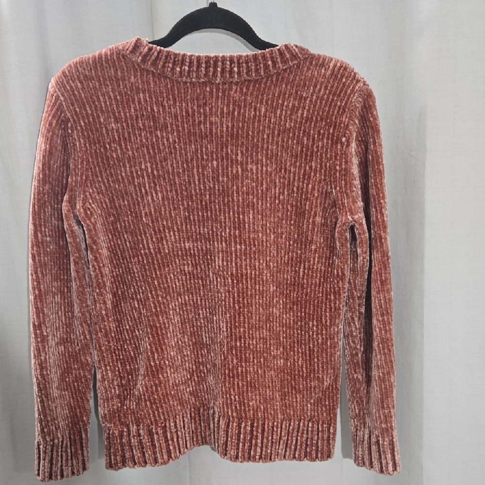 Orvis Dusty Rose Ribbed Chenille Crewneck Sweater – XS - Picture 6 of 7